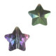 Fashion faceted 14mm Star bead Crystal purple-green